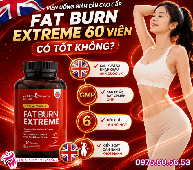 Sử dụng viên đốt mỡ cao cấp Fat Burn Extreme 60 viên có tốt không?