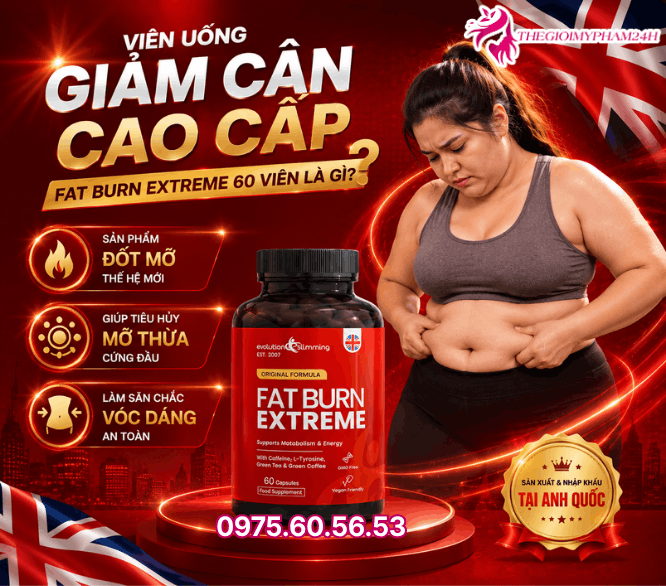 Dòng viên uống kiểm soát cân nặng Fat Burn Extreme 60 viên là gì?