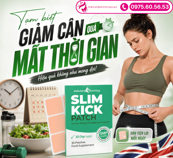 Giới thiệu miếng dán giảm cân Slim Kick 30 miếng