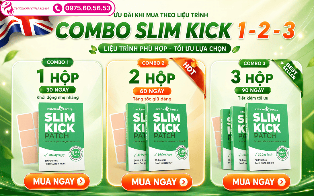 Mua miếng dán giảm cân Slim Kick ở đâu