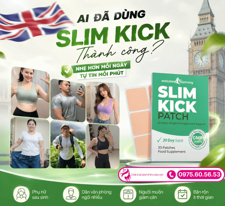Ai đã dùng miếng dán giảm cân Slim Kick và đã giảm cân thành công