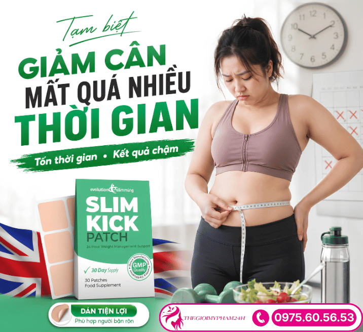 Thành phần tự nhiên trong miếng dán giảm mỡ bụng Slim Kick
