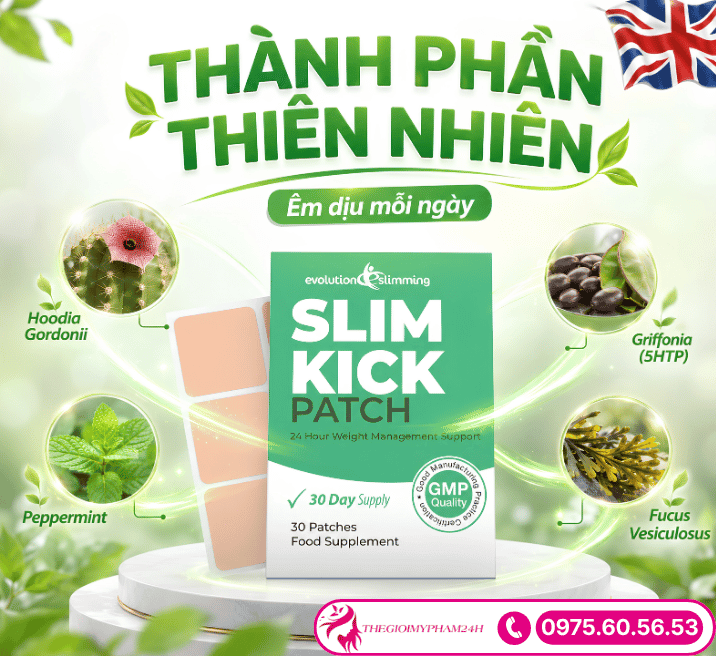 Thành phần miếng dán giảm cân Slim Kick