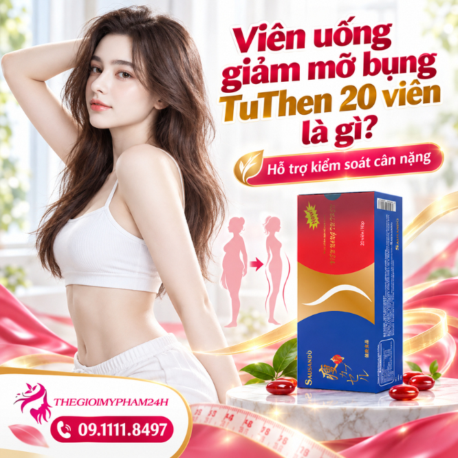 Viên uống giảm mỡ bụng TuThen 20 viên là gì?