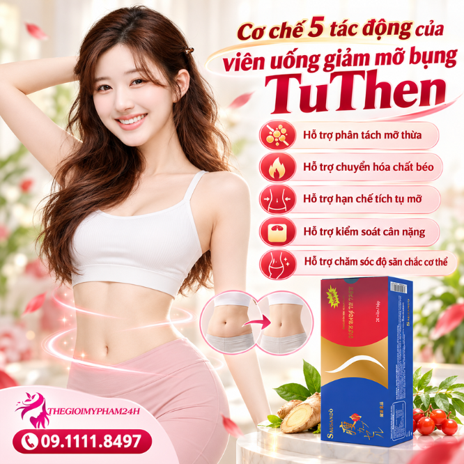 Cơ chế 5 tác động của viên uống giảm mỡ bụng TuThen